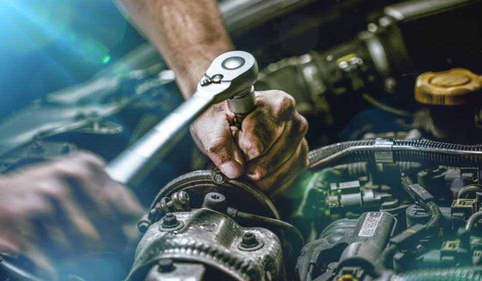 Motive Group field service technician at work