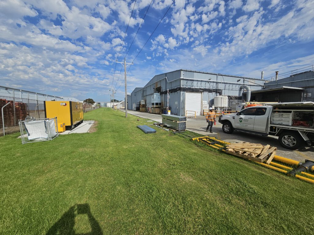 Motive Group generator installation on site