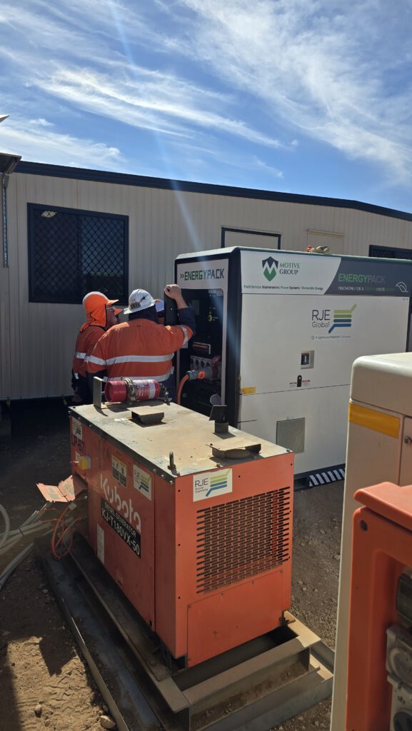 Motive Group EnergyPack battery energy storage on site